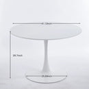 Mid-Century Tulip Dining Table With Round Top by HouseOfZazla