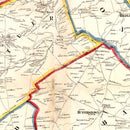 Vintage Map of Adams County, New Jersey 1858