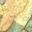 Vintage Map of Bedford County, Pennsylvania 1861