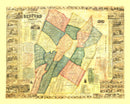 Vintage Map of Bedford County, Pennsylvania 1861