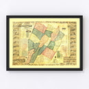Vintage Map of Bedford County, Pennsylvania 1861
