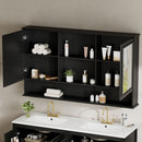 Wall Mounted Bathroom Medicine Cabinet With Double Mirrored Doors by HouseOfZazla