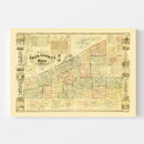 Vintage Map of Erie County, Pennsylvania 1855