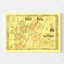 Vintage Map of Fayette County, Pennsylvania 1858