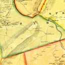 Vintage Map of Fayette County, Pennsylvania 1858