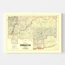 Vintage Map of Forest County, Pennsylvania 1876