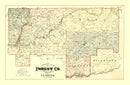 Vintage Map of Forest County, Pennsylvania 1876