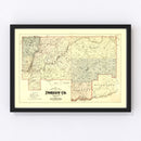 Vintage Map of Forest County, Pennsylvania 1876
