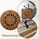 Rustic Hand-Carved Wooden 2-Door Cabinet by HouseOfZazla