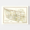 Vintage Map of Schuylkill County, Pennsylvania 1830