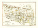Vintage Map of Schuylkill County, Pennsylvania 1830