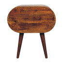 Large Chestnut Circular Bedside by HouseOfZazla