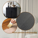 Modern Black Wood Storage Cabinet with Decorative Door by HouseOfZazla