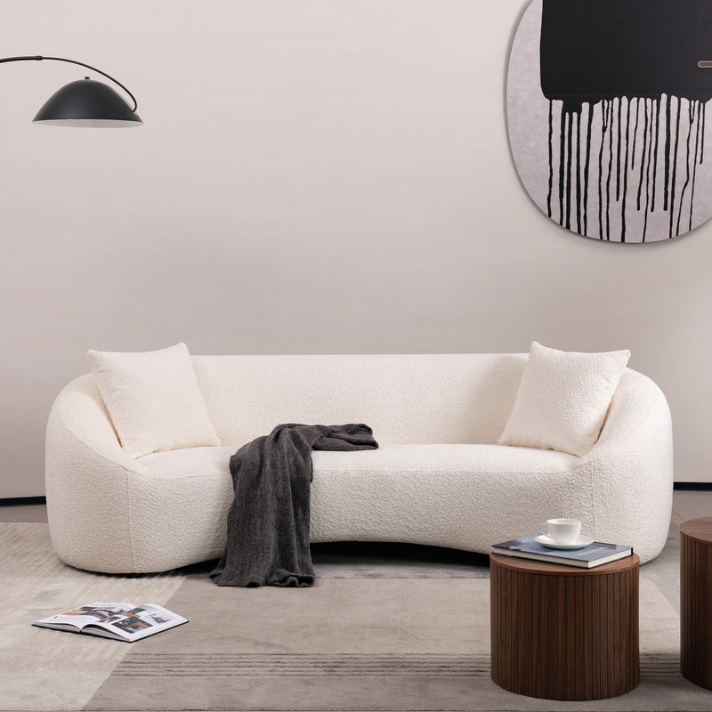 Minimalist Curved Sofa, 3 Seater, photo 2 of 10
