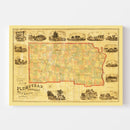 Vintage Map of Bucks County, Pennsylvania 1859