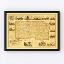 Vintage Map of Bucks County, Pennsylvania 1859