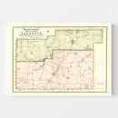Vintage Map of Northampton County, Pennsylvania 1850