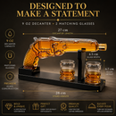 Whiskey Decanter Set 7.7 Oz with Two 1.6 Oz