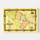 Vintage Map of Howard County, Maryland 1860