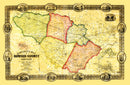 Vintage Map of Howard County, Maryland 1860