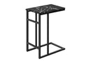 Accent Table, C-Shaped, Modern Design - Black by HouseOfZazla