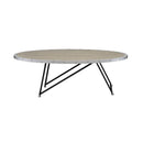 Allis - Coffee Table - Weathered Gray Oak & Metal