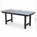 HDPE Outdoor Patio Dining Set - Table and Six Chairs