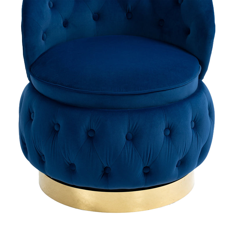 360 Degree Swivel Cuddle Barrel Accent Storage Chairs, Round Armchairs with Wide Upholstered, Fluffy Velvet Fabric Chair for Living Room, Bedroom, Office, Waiting Rooms