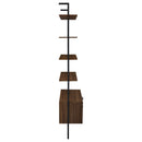 Wendell - 4 Shelf Storage Wall Bookshelf - Walnut