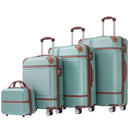 Hardshell Luggage Sets 4 Pieces 20" / 24" / 28" Luggages And Cosmetic Case Spinner Suitcase With Tsa Lock Lightweight by HouseOfZazla