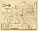 Vintage Map of Duval County, Florida 1885
