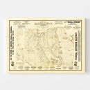 Vintage Map of Marion County, Florida 1883
