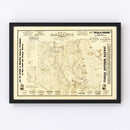 Vintage Map of Marion County, Florida 1883