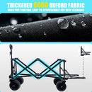Foldable Wagon with Extended Tailgate and Large All-Terrain Wheels by HouseOfZazla