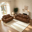 Breathable Faux Leather Sofa For Living Room
