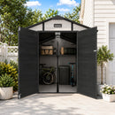 8x10 FT Plastic Outdoor Storage Shed