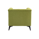 Accent Chair Living Room Chairs Single Sofa Chair,Arm Chairs with Linen Fabric, Mid Century Accent Arm Chairs Comfy Reading Lounge Club Armchair for Bedroom Office Study