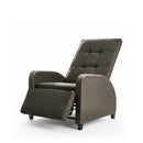 Adjustable Outdoor Lounge Chair, Plush Cushions & Extendable Footrest - Gray by HouseOfZazla