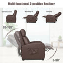 Recliner Sofa Wingback Chair with Massage Function