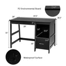 47.5 Inch Modern Home Computer Desk with 2 Storage Drawers by LJGDeals