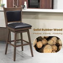 25/29 Inch Padded Bar Stools Set of 2 with Swivel Seat and Footrest by LJGDeals