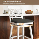 Counter Height Swivel Bar Stools with Upholstered Seat by LJGDeals