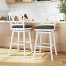 Counter Height Swivel Bar Stools with Upholstered Seat by DirectDeals