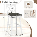 Counter Height Swivel Bar Stools with Upholstered Seat by LJGDeals