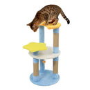 29 Inches Cute Modern Cat Tree with Star and Moon Shaped Platforms by LJGDeals