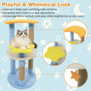 29 Inches Cute Modern Cat Tree with Star and Moon Shaped Platforms by LJGDeals