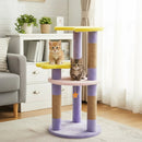 29 Inches Cute Modern Cat Tree with Star and Moon Shaped Platforms by LJGDeals