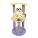 29 Inches Cute Modern Cat Tree with Star and Moon Shaped Platforms by LJGDeals