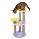 29 Inches Cute Modern Cat Tree with Star and Moon Shaped Platforms by LJGDeals