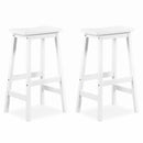29" Saddle Seat Counter Height Stool Set of 2 with Footrests by LJGDeals
